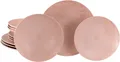 Produktbild: CreaTable Teller-Set Catania, Tellerset 12-tlg. (12-tlg), 4 Personen, Steinzeug, Vintage Farben, Ausdrucksstarkes Relief, Handwerklicher Charakter