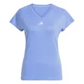 Produktbild: adidas Damen AEROREADY Train Essentials Minimal Branding V-Neck Tee, Blue Fusion, XL