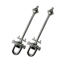 Produktbild: 2er-Set Schaukelhaken Gewinde M12 Bolzenlänge 220 mm Sicherheitsschaukelhaken mit Schäkel