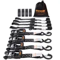 Produktbild: VEVOR 4er-Set Spanngurt Zurrgurt Ratschenzurrgurt Befestigungsgurt 0,04x2,4m
