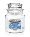 Produktbild: Yankee Candle Duftkerze Mittleres Glas Soft Cotton 340 g, weiß Kerze Duft Kerze