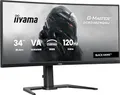 Produktbild: iiyama G-Master Black Hawk GCB3482WQSU-B1 Curved 1500R 86.4cm 34“ VA LED Gaming Monitor UWQHD HDMI DP USB3.2 USB-C 0.6ms 120Hz HDR400 FreeSync Premium Höhenverstellung schwarz