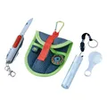 Produktbild: HABA Terra Kids Forschertasche – Entdecker Set & Outdoor Spielzeug mit Taschenmesser, Lupe, Kompass & LED-Leuchte inkl. Alu-Karabiner für Kinder ab 6 Jahren