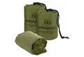 Produktbild: PINUQUEST Biwaksack Notfallschlafsack (2 tlg), Rettungsdecke Notfall-Biwaksack Survival Notbiwak, grün, 2 Stück