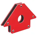 Produktbild: Wiltec Schweißmagnet mit 20 kg Haftkraft, 150 x 102 x 16 mm Schweißwinkel mit 45°, 90° und 135°, Schweißzubehör Magnetwinkel hält Werkstücke zusammen