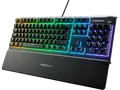 Produktbild: STEELSERIES Apex 3, Gaming Tastatur, Rubberdome, Steelseries Whisper-Quiet, Kabelgebunden, Schwarz