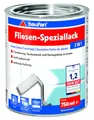 Produktbild: Baufan Fliesen-Speziallack 3 in 1 weiß seidenmatt - Fliesenlack Badezimmer, Küche und Innen-Wohnräume, Fliesenfarbe für Deckanstrich, Grundierung & Versiegelung
