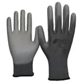 Produktbild: NITRAS Nylon-PU-Handschuhe, grau 6205-9 , 1 Packung = 12 Paar, Größe XL (9)