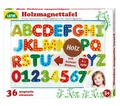 Produktbild: 65822 – Holz Magnettafel Set magnetische Tafel ca. 44 x 38 cm mit 26 Buchstab...