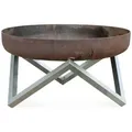 Produktbild: Feuerschale Svenskav Design Z XXL 2038, Edelstahl, Rost, Metall, 63x36x63 cm, Grüner Punkt, Made in Europe, Handmade in Europe, abnehmbare Standfüße, hitzebeständig, Freizeit, Campingzubehör, Feuerschalen