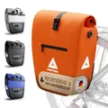 Produktbild: FREITHAL - Fahrradtasche für Gepäckträger [27L] - 100% wasserdicht & mit Reflektoren - Gepäckträgertasche & Umhängetasche - Bike Bag - Orange
