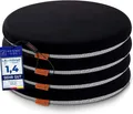 Produktbild: DYNMC you Sitzkissen Stuhl - Stuhlkissen 39x39 - Rund Set, Mittelhart H3 - Sitzkissen Bank Memory Schaumstoff - Sitzpolster Stuhl