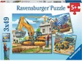 Produktbild: 3 x 49 Teile Ravensburger Kinder Puzzle Große Baufahrzeuge 09226