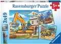 Produktbild: RAVENSBURGER - Puzzle 3x49 Teile Baufahrzeuge -  - RAV092260