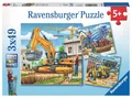 Produktbild: RAVENSBURGER PUZZLE GROßE BAUFAHRZEUGE 3 X 49 TEILE NEU