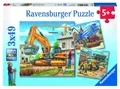 Produktbild: GermanPuzzle 3x49 Große Baufahrzeuge
