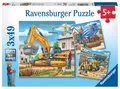 Produktbild: Ravensburger Puzzle Set Baufahrzeuge Baustelle 3x49 Teile Kinder ab 5 Jahre DE