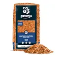 Produktbild: GALAMIO Holzhackschnitzel Orange Hackschnitzel Mulch Natur Wald Kiefer Pinus Sylvestris Garten Dekor Holz Häcksel Grob 5-60mm 60l x 39 Sack 2.340l / 1 Palette