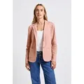 Produktbild: Kurzblazer STREET ONE, Damen, Gr. 38, grün (faded rose meliert), Web, Obermaterial: 93% Baumwolle, 7% Elasthan; Futter: 100% Elasthan, unifarben, normal normal, V-Ausschnitt, abgesteppt, Blazer Kurzblazer, aus Baumwolle mit Stretchanteil