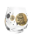 Produktbild: Whiskyglas, Wasserglas oder auch Weinglas mit Spruch Mach Dir die Welt