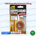 Produktbild: UHU Doppelband Extrem, Extrem hohe Klebekraft von 120 kg/ Rolle, 1,5 m x 19 mm