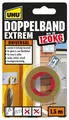 Produktbild: UHU Doppelband Extrem hohe Klebekraft 120 kg Rolle 1,5 m x 19 mm Innen Außen