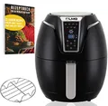 Produktbild: Heißluftfritteuse Premium 3.2L - Airfryer Mit Touch-Bedienfeld, Neueste Technik, 100% knusprig mit Heißluft ohne Fett - Backen, Frittieren, Grillen, Rösten - Spülmaschinenfest - Extrem leise Anwendung