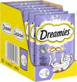 Produktbild: DREAMIES Katzensnacks - 6x60g - mit Ente - Traumhaft knusprige Katzen Leckerlies mit zarter Füllung