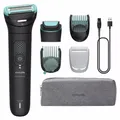 Produktbild: Philips 7000 series Body Groomer BG7470/15 2D-Flex-Scherkopf und duales Trimm-/Rasiersystem, Nass & Trocken, Keine Wartung – muss nicht geölt werden, Akku, Schwarz