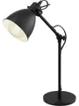 Produktbild: EGLO Schreibtischlampe Eglo Tischleuchte Priddy schwarz 42,5 x 15,5 cm, Ohne Leuchtmittel, Nicht dimmbar ohne Bewegungsmelder