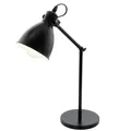 Produktbild: Tischleuchte E27 Weiß H43cm Tisch Leseleuchte Vintage Leuchte Tischlampe Innen