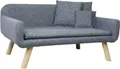Produktbild: Silvio Design Hundesofa Cora grau, abgerundete Form, Holzfüße, 103x57x50 cm, Liegefläche 88x58 cm