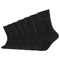Produktbild: Camano Unisex CA-Soft Regular Socken 7er Pack Damen Herren Gesundheitssocken ohne Gummi 35-38 39-42 43-46 Schwarz Grau Blau, Größe:47-49, Farbe:Black (9999)