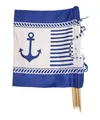 Produktbild: Aves-24 Windschutz WINDSCHUTZ 8m für Strand Garten Meer SICHTSCHUTZ Camping Blickschutz, 12. Anker - Blau
