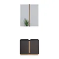Produktbild: Vicco Badmöbel-Set Gloria, Anthrazit, 70 cm, besteht aus Badspiegel und Waschbeckenunterschrank