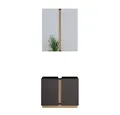 Produktbild: Vicco Badmöbel-Set Gloria, Anthrazit/Sonoma, 2 Teile, (2-St., 2er Set)