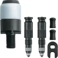 Produktbild: Schwalbe Fahrrad-Ventil-Adapter Clik Valve SV-Umrüstset, Set mit 2 SV-Ventilen und passendem Pumpkopfadapter