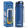Produktbild: Luyiilo Kinder Trinkflasche Auslaufsicher, Sport Trinkflasche Schule für Wandern & Fitnessstudio, Kohlensäure Geeignet & BPA-Frei Trinkflasche mit Fruchteinsatz (Blau – 500ml)