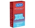 Produktbild: durex XXL-Kondome Gefühlsecht XXL Packung mit, 10 St., extra große und hauchzarte Markenkondome mit Easy-On™-Passform