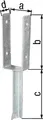 Produktbild: U-Pfostenträger ETA-10/0210 91x200x200x50mm TZN m.Betonanker a.T-Eisen GAH