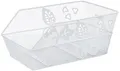 Produktbild: Basil Cento Flower Fahrradkorb – Hinterrad – Feste Montage – Weiß – 45×31×21 cm