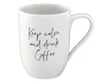 Produktbild: Villeroy & Boch Becher Statement Becher m. Henkel Keep Calm 0,34 l, Premium Porcelain