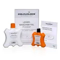 Produktbild: COLOURLOCK Lederwaschmittel 250 ml + Leder Fixativ 100 ml (Set), für die Wäsche von Lederkleidung, Lederjacke, Lederhose (Krachlederne), Ledermantel