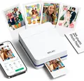 Produktbild: Fotodrucker Mini Tragbar Smartphone Tintenstrahl Bluetooth 20 Blatt iOS Android