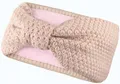 Produktbild: Gefüttertes Stirnband Haarband Ohrenwärmer für Damen und Mädchen, Strickmuster mit Schleife und weichem Fleece Innenfutter, SB1019X