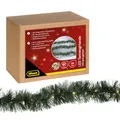 Produktbild: Idena 31345 - LED Tannengirlande mit 24 LEDs in Warmweiß, mit 6 Stunden Timer-Funktion, batteriebetrieben, ca. 2,2 m lang, Deko für Innen, zum Basteln, als Party Deko, Advents- und Weihnachtsdeko