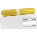 Produktbild: FUNNY LDPE-Regenerat Müllsäcke 120 Liter, 28 my (Typ 60) gelb