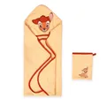 Produktbild: Disney Home Bambi Baby-Kapuzenhandtuch-Set bis 5 Jahre Weich & Saugfähig Oeko-Tex Zertifiziert, 2-teilig, Kapuzenhandtuch 80 x 80 cm, Waschlappen 15 x 20 cm