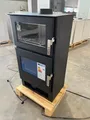 Produktbild: EEK  - Kaminofen mit Backfach Inox Verso F Holzofen 9 kW Kamin Ofen Holz Mehrfachbelegung Heizofen