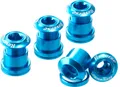 Produktbild: Reverse Kettenblattschrauben 4er Set Aluminium hell blau